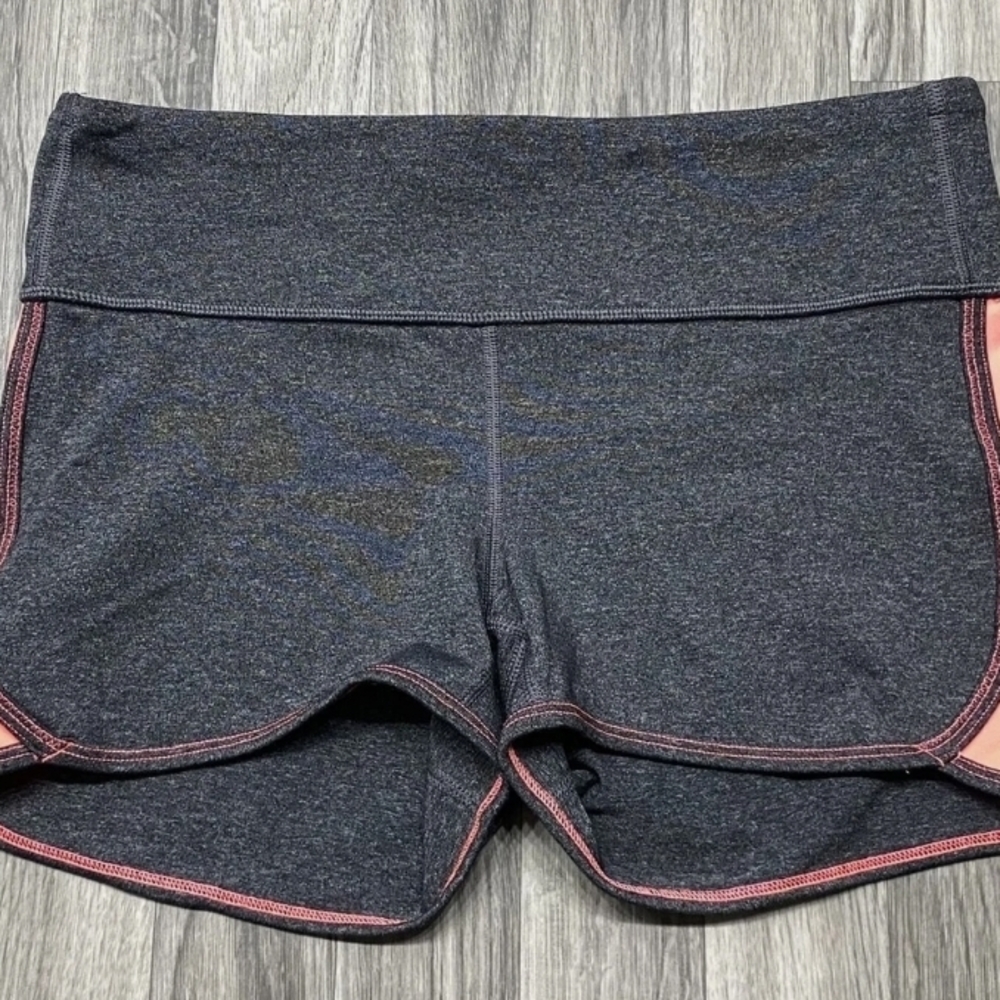 GAP Gray and Pink Athletic Shorts with Wide Waistband